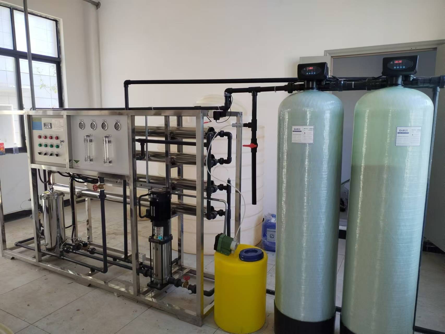 2吨/小时RO反渗透净水设备